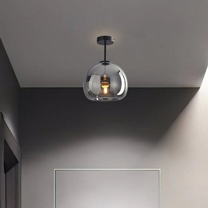 Minimalist Black Glass Pendant Light - TheOrivana