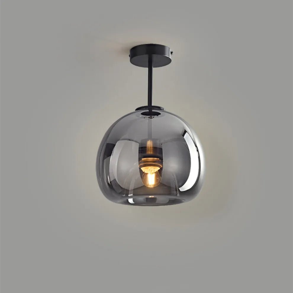 Minimalist Black Glass Pendant Light - TheOrivana