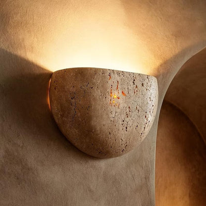 Minimalist Wabi - sabi Stone Wall Lamp - TheOrivana