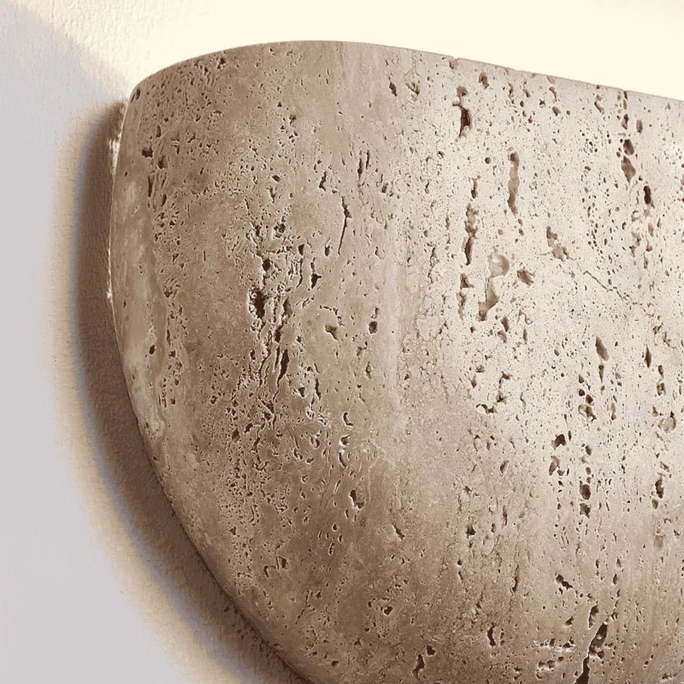 Minimalist Wabi - sabi Stone Wall Lamp - TheOrivana