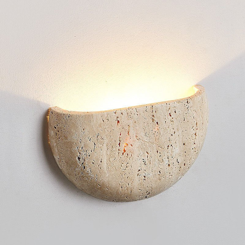 Minimalist Wabi - sabi Stone Wall Lamp - TheOrivana
