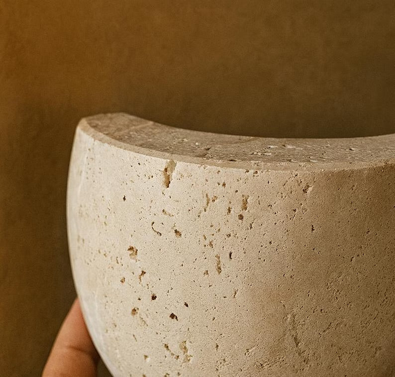 Minimalist Wabi - sabi Stone Wall Lamp - TheOrivana