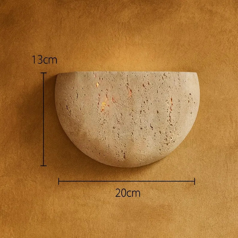 Minimalist Wabi - sabi Stone Wall Lamp - TheOrivana