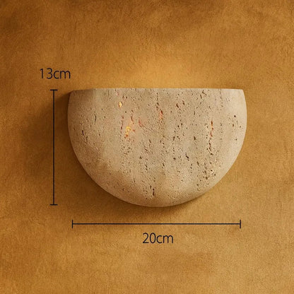 Minimalist Wabi - sabi Stone Wall Lamp - TheOrivana