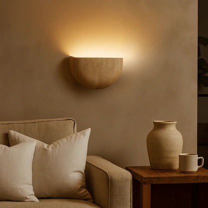 Minimalist Wabi - sabi Stone Wall Lamp - TheOrivana