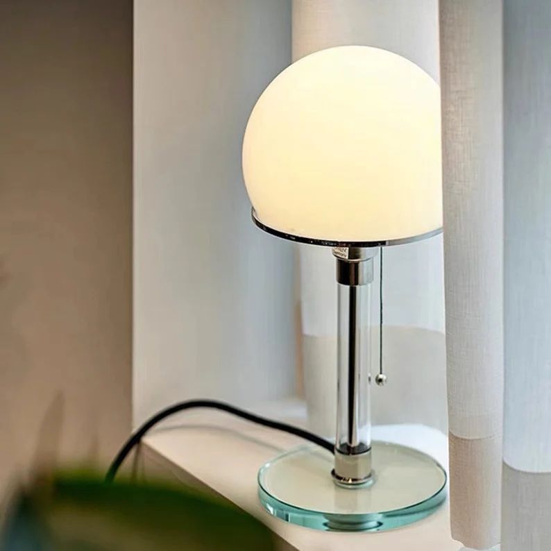 Modern Bauhaus Style Glass Table Lamp - TheOrivana