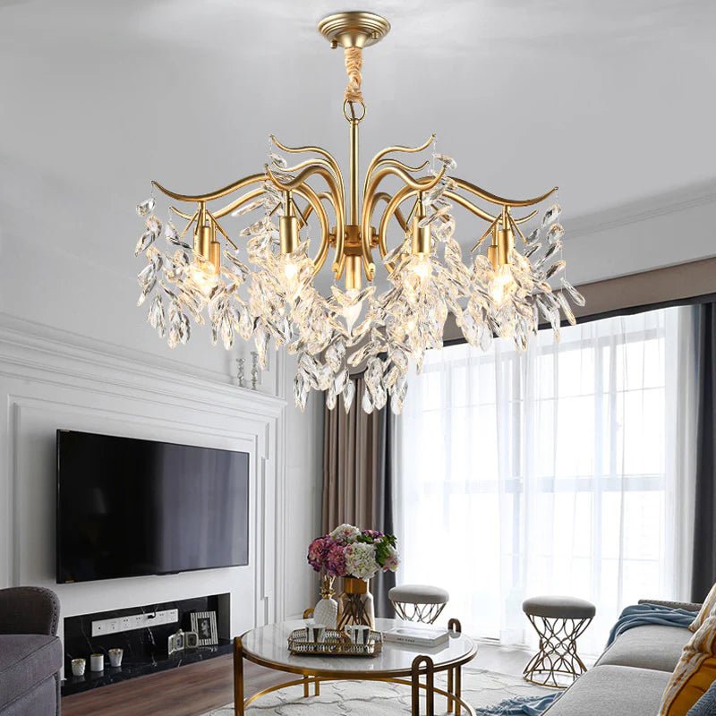 Modern Luxury Chandelier Wisteria Flower Crystal - TheOrivana