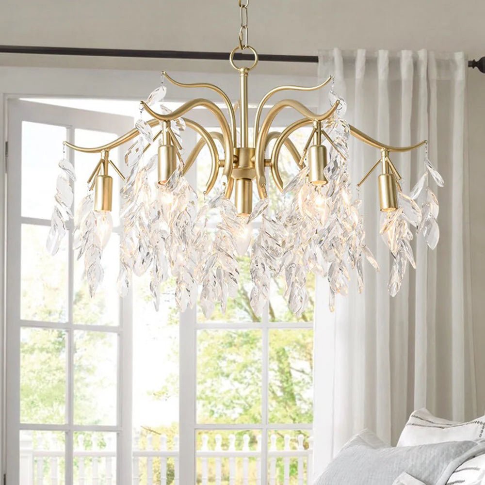 Modern Luxury Chandelier Wisteria Flower Crystal - TheOrivana