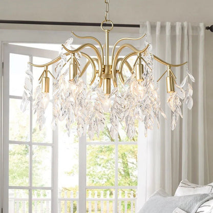 Modern Luxury Chandelier Wisteria Flower Crystal - TheOrivana