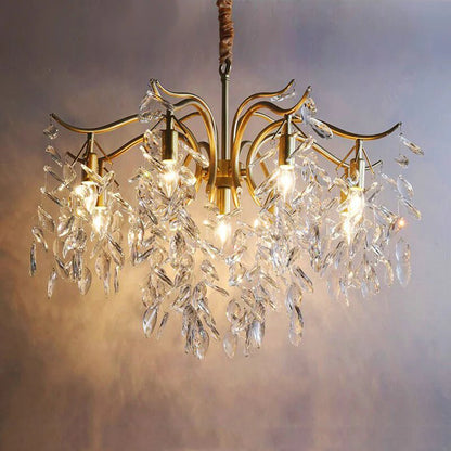 Modern Luxury Chandelier Wisteria Flower Crystal - TheOrivana