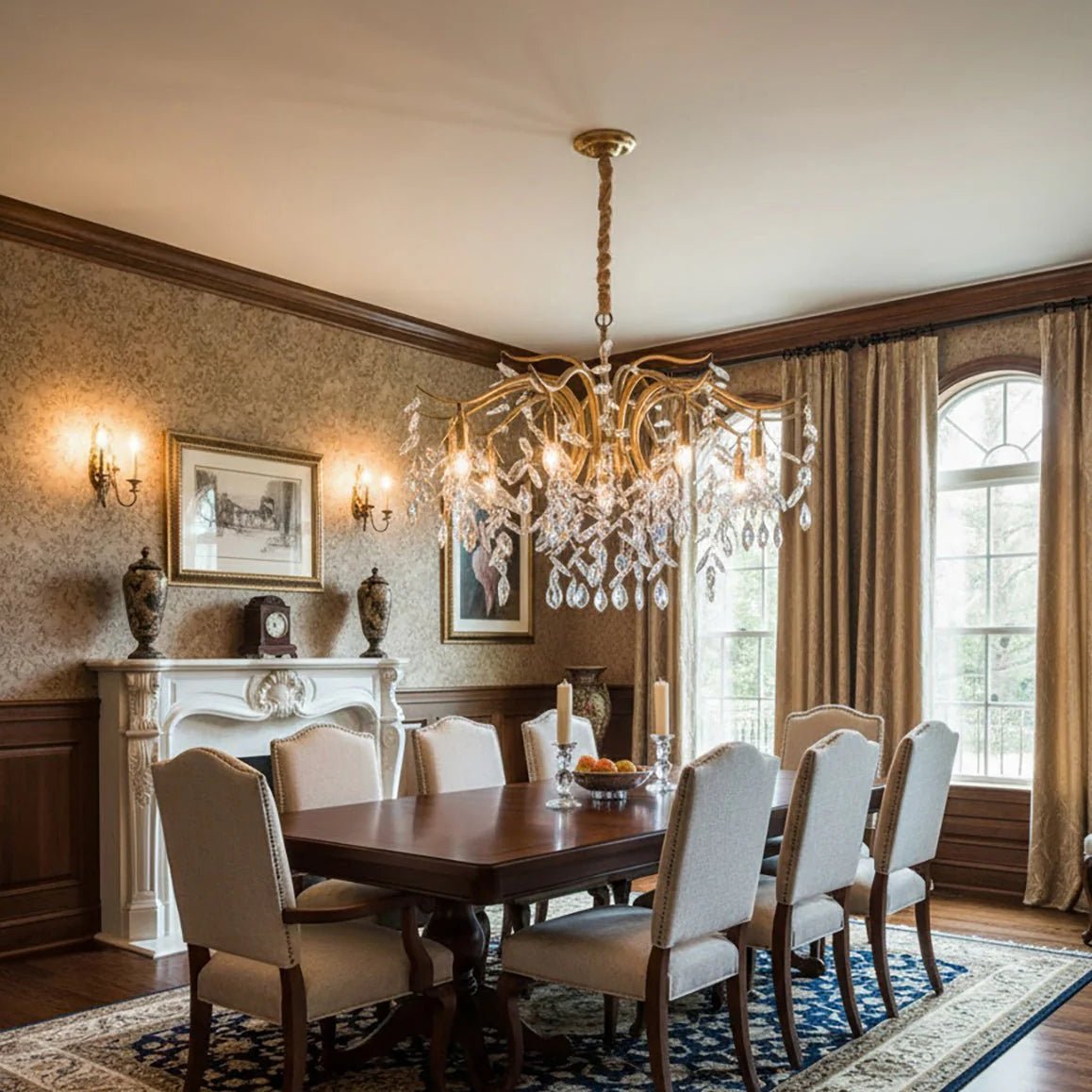 Modern Luxury Chandelier Wisteria Flower Crystal - TheOrivana