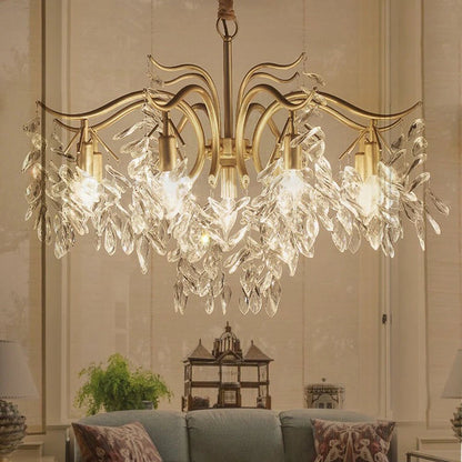 Modern Luxury Chandelier Wisteria Flower Crystal - TheOrivana
