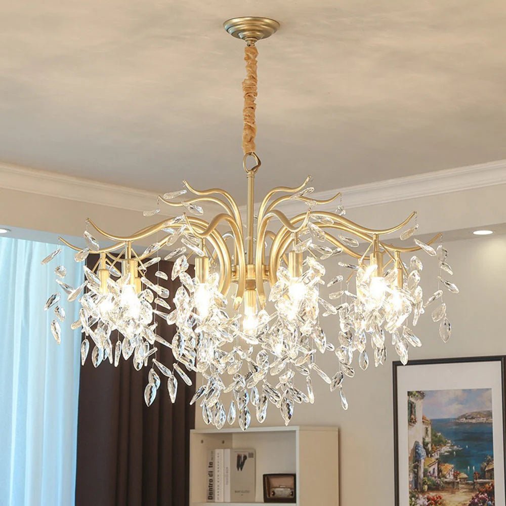 Modern Luxury Chandelier Wisteria Flower Crystal - TheOrivana