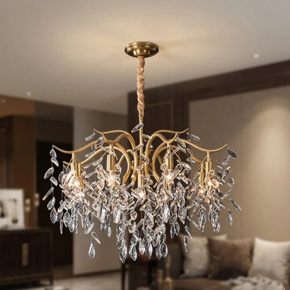 Modern Luxury Chandelier Wisteria Flower Crystal - TheOrivana
