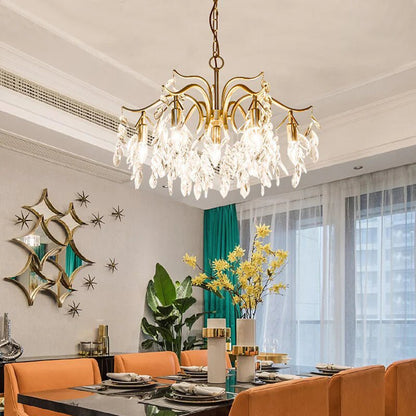 Modern Luxury Chandelier Wisteria Flower Crystal - TheOrivana