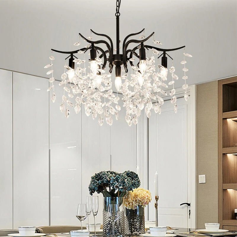 Modern Luxury Chandelier Wisteria Flower Crystal - TheOrivana