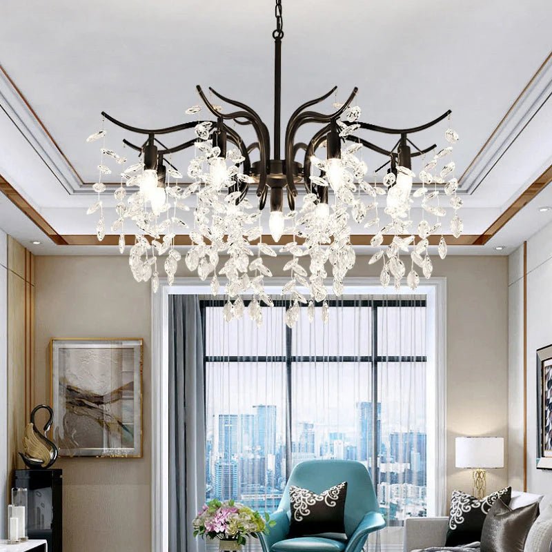 Modern Luxury Chandelier Wisteria Flower Crystal - TheOrivana
