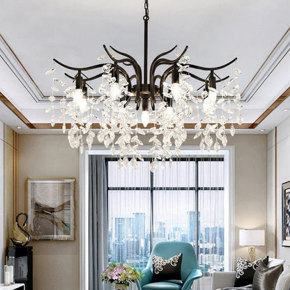 Modern Luxury Chandelier Wisteria Flower Crystal - TheOrivana