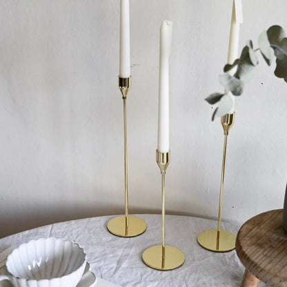 Modern Metal Candle Holders - Set Of 3 - TheOrivana
