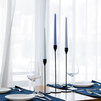 Modern Metal Candle Holders - Set Of 3 - TheOrivana