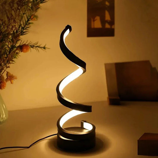 Modern Spiral LED Table Lamp - TheOrivana