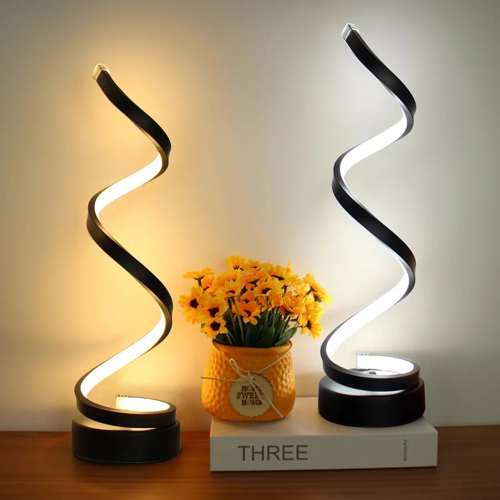 Modern Spiral LED Table Lamp - TheOrivana