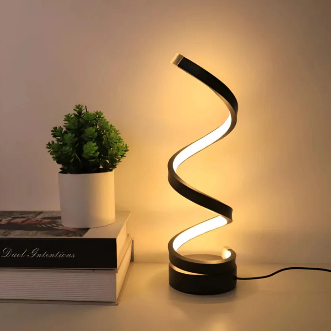 Modern Spiral LED Table Lamp - TheOrivana