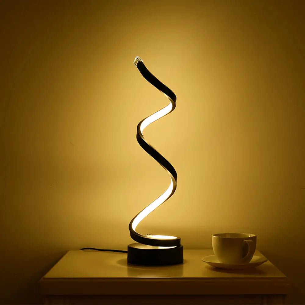 Modern Spiral LED Table Lamp - TheOrivana