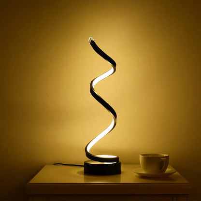 Modern Spiral LED Table Lamp - TheOrivana