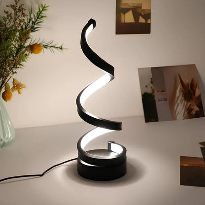 Modern Spiral LED Table Lamp - TheOrivana