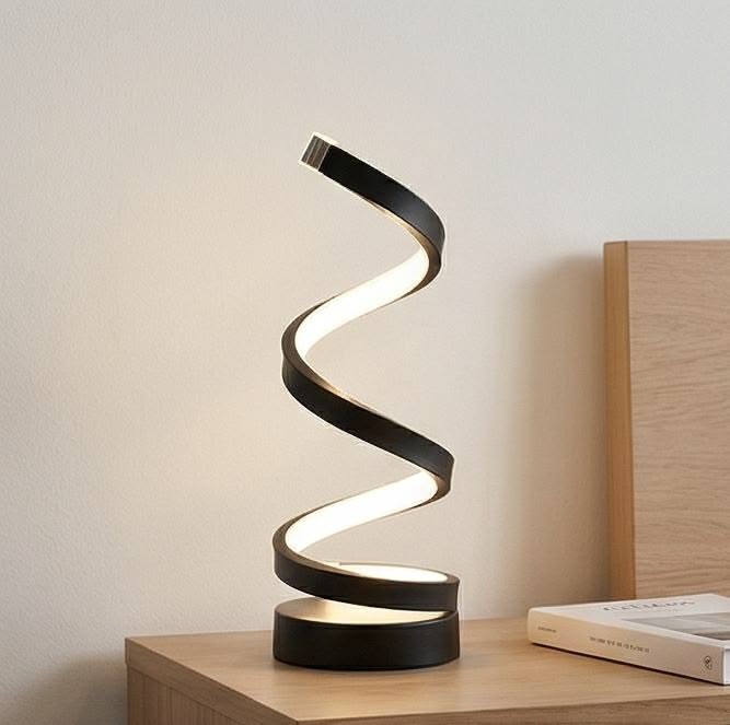 Modern Spiral LED Table Lamp - TheOrivana