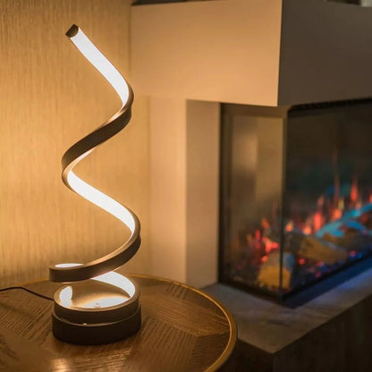 Modern Spiral LED Table Lamp - TheOrivana