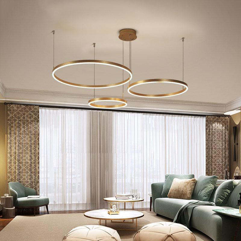Modern Tir - Circle Liner Pendant Light - TheOrivana