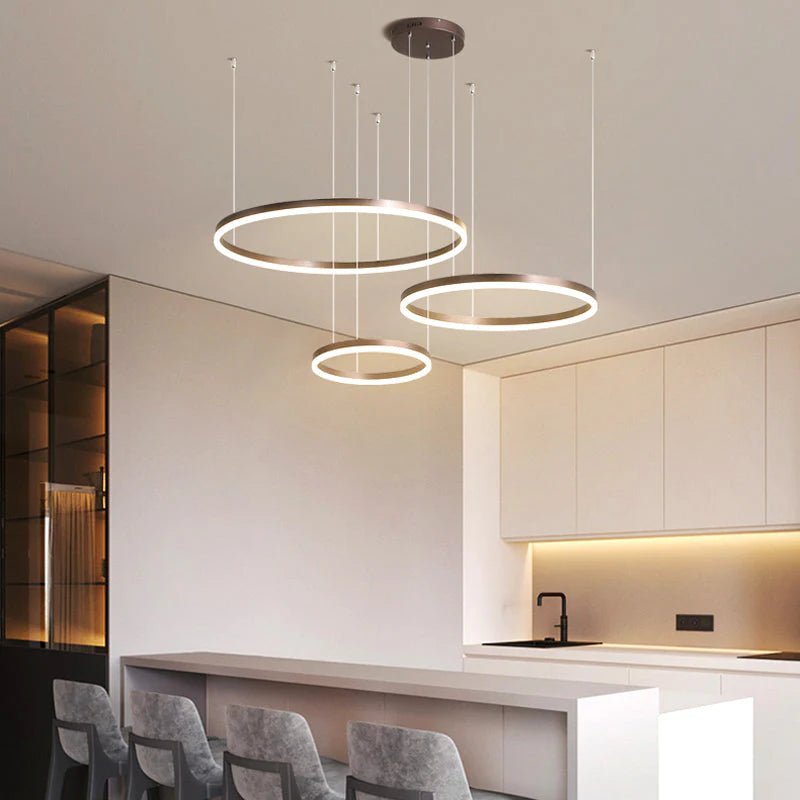Modern Tir - Circle Liner Pendant Light - TheOrivana