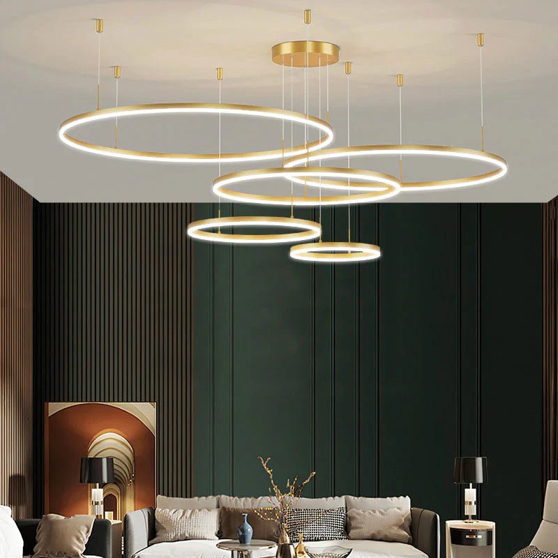 Modern Tir - Circle Liner Pendant Light - TheOrivana
