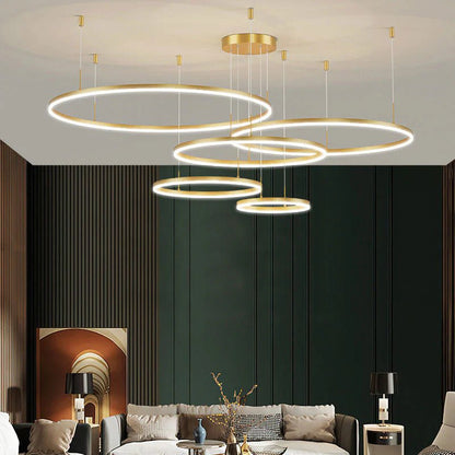 Modern Tir - Circle Liner Pendant Light - TheOrivana