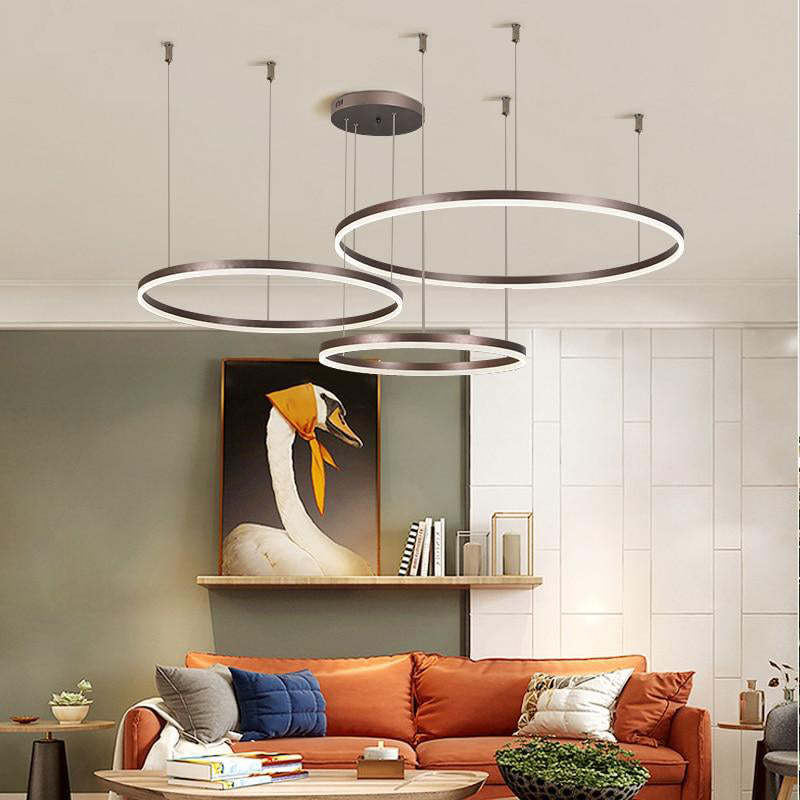 Modern Tir - Circle Liner Pendant Light - TheOrivana