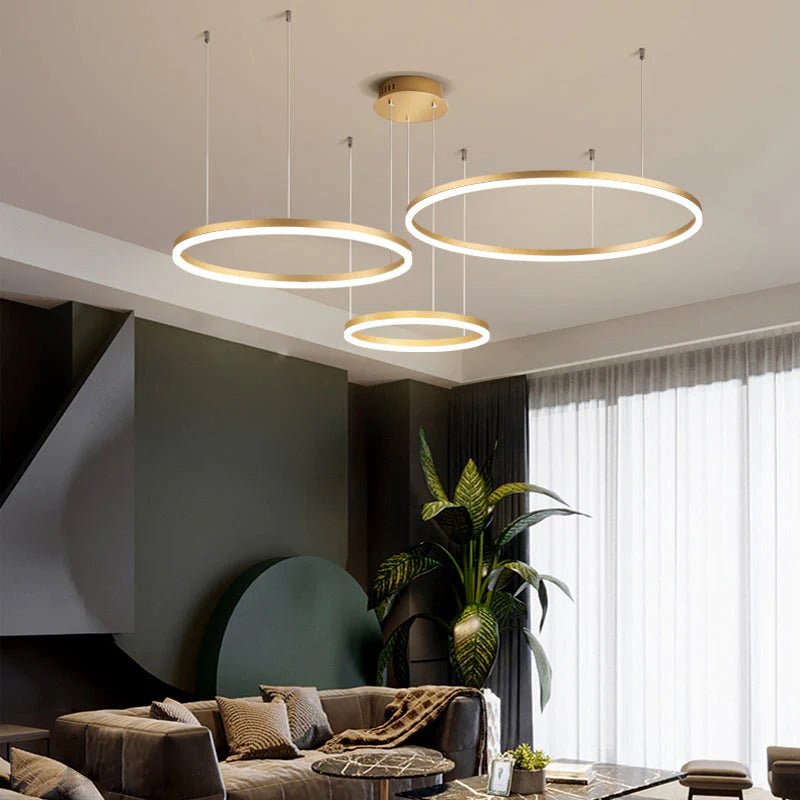Modern Tir - Circle Liner Pendant Light - TheOrivana