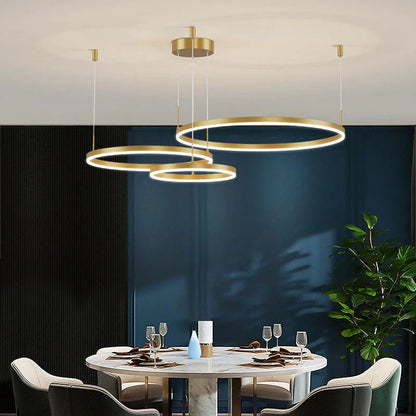 Modern Tir - Circle Liner Pendant Light - TheOrivana
