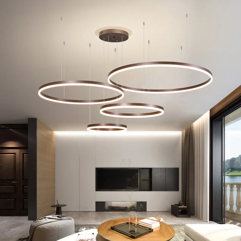Modern Tir - Circle Liner Pendant Light - TheOrivana
