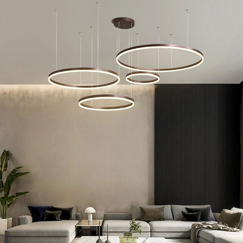 Modern Tir - Circle Liner Pendant Light - TheOrivana