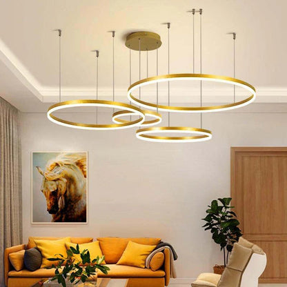 Modern Tir - Circle Liner Pendant Light - TheOrivana