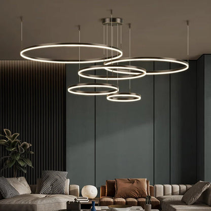 Modern Tir - Circle Liner Pendant Light - TheOrivana
