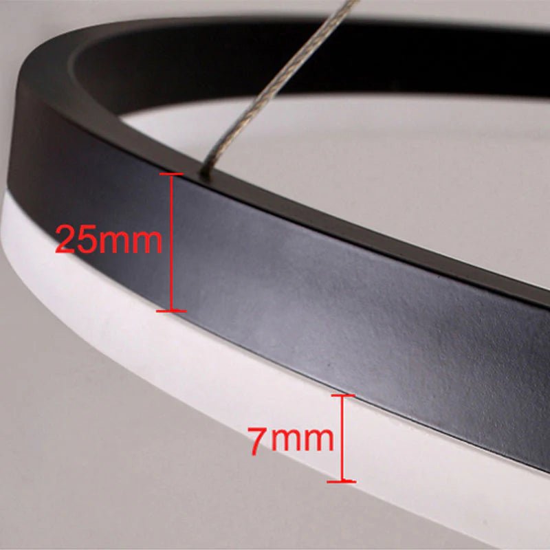 Modern Tir - Circle Liner Pendant Light - TheOrivana