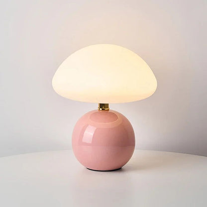 Mushroom LED Table Lamp French Cream - TheOrivana