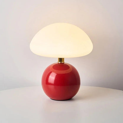 Mushroom LED Table Lamp French Cream - TheOrivana