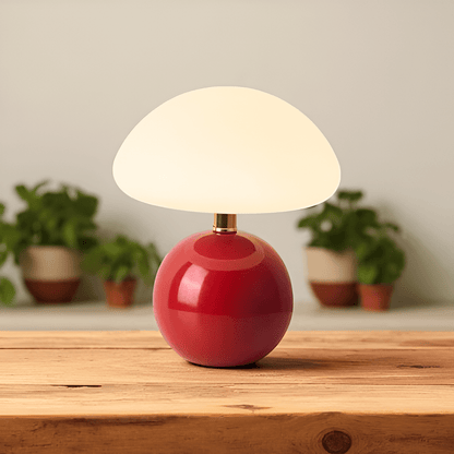 Mushroom LED Table Lamp French Cream - TheOrivana