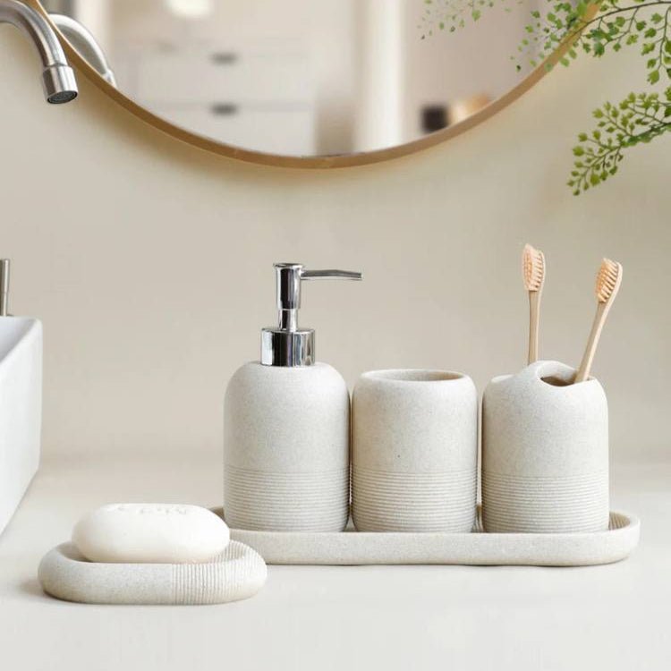 Nordic Bathroom Accessories - Set of 5 - TheOrivana