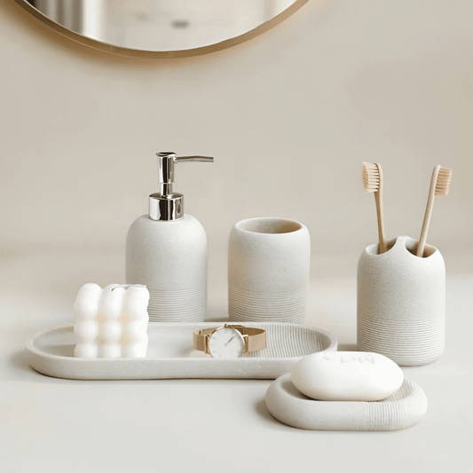 Nordic Bathroom Accessories - Set of 5 - TheOrivana