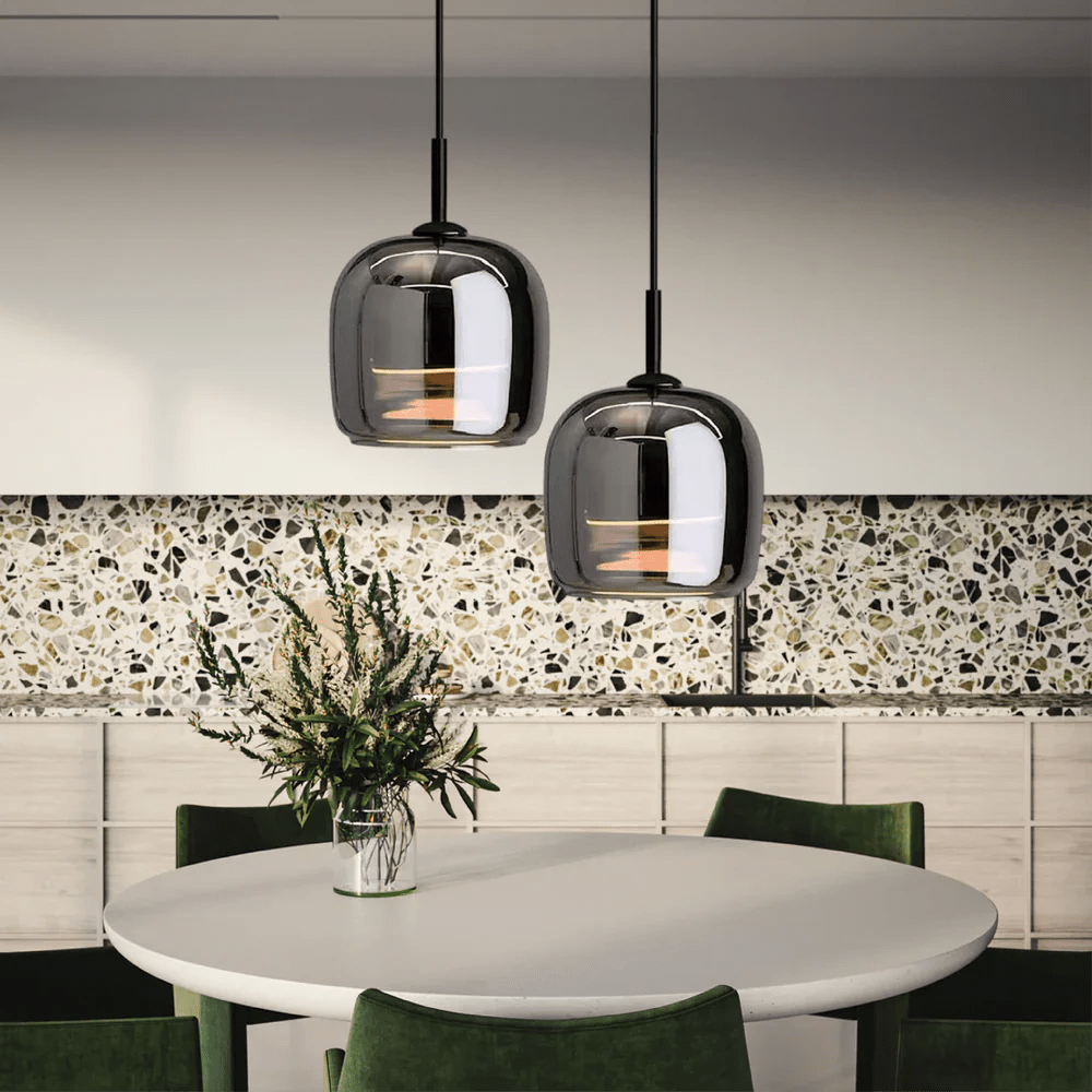 Nordic Black Glass Pendant Light - TheOrivana